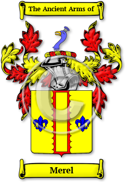 Merel Family Crest Download (jpg) Legacy Series - 150 DPI
