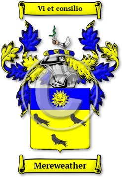 Mereweather Family Crest Download (jpg) Legacy Series - 150 DPI