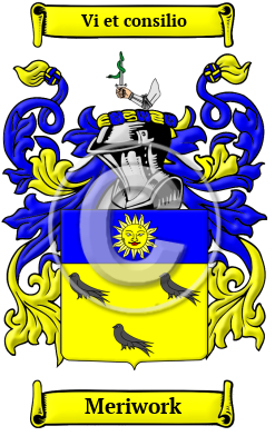 Meriwork Family Crest Download (JPG) Heritage Series - 600 DPI