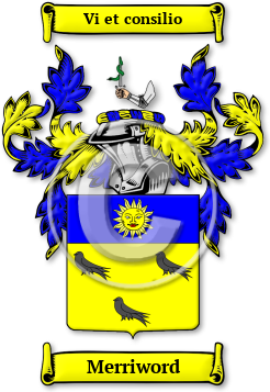 Merriword Family Crest Download (jpg) Legacy Series - 150 DPI