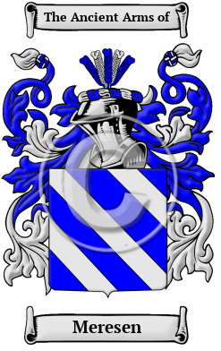 Meresen Family Crest/Coat of Arms