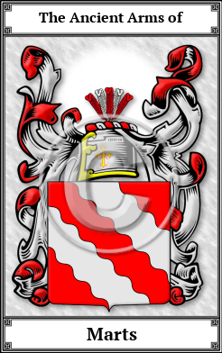 Marts Family Crest Download (JPG)  Book Plated - 150 DPI