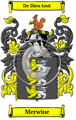 Merwine Family Crest Download (JPG) Heritage Series - 600 DPI