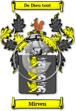 Mirven Family Crest Download (jpg) Legacy Series - 150 DPI