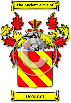 De'smet Family Crest Download (jpg) Legacy Series - 150 DPI