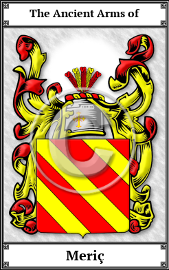 Meriç Family Crest Download (JPG) Book Plated - 600 DPI