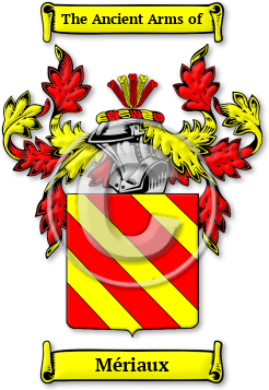 Mériaux Family Crest Download (jpg) Legacy Series - 150 DPI