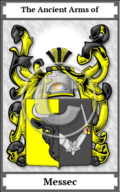 Messec Family Crest Download (JPG)  Book Plated - 150 DPI