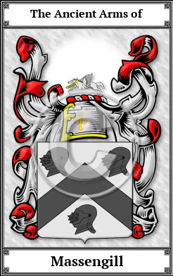 Massengill Family Crest Download (JPG)  Book Plated - 150 DPI