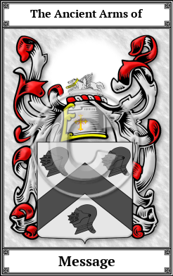 Message Family Crest Download (JPG)  Book Plated - 150 DPI