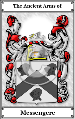 Messengere Family Crest Download (JPG)  Book Plated - 150 DPI