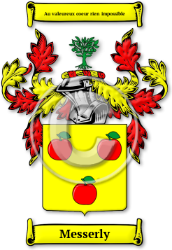 Messerly Family Crest Download (jpg) Legacy Series - 150 DPI
