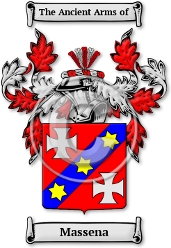 Massena Family Crest Download (jpg) Legacy Series - 150 DPI