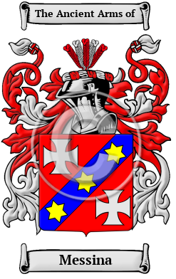 Messina Family Crest Download (JPG) Heritage Series - 600 DPI