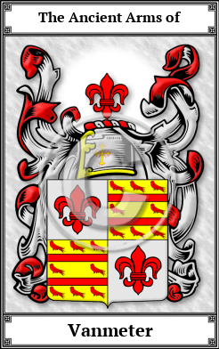 Vanmeter Family Crest Download (JPG)  Book Plated - 150 DPI