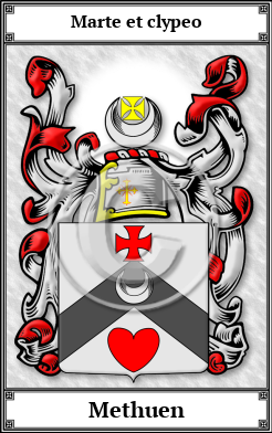 Methuen Family Crest Download (JPG)  Book Plated - 150 DPI