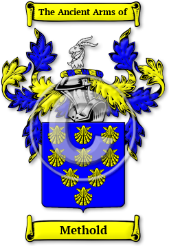 Methold Family Crest Download (jpg) Legacy Series - 150 DPI