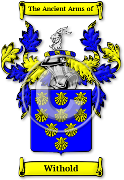 Withold Family Crest Download (jpg) Legacy Series - 150 DPI