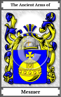 Mesmer Family Crest Download (JPG)  Book Plated - 150 DPI