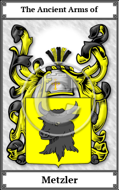 Metzler Family Crest Download (JPG)  Book Plated - 150 DPI