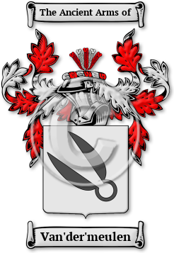 Van'der'meulen Family Crest Download (jpg) Legacy Series - 150 DPI