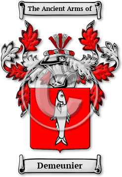 Demeunier Family Crest Download (JPG) Legacy Series - 600 DPI