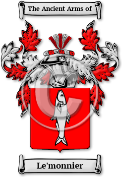 Le'monnier Family Crest Download (jpg) Legacy Series - 150 DPI