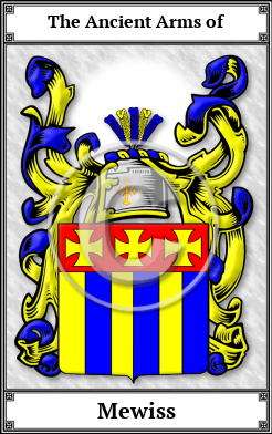 Mewiss Family Crest Download (JPG)  Book Plated - 150 DPI