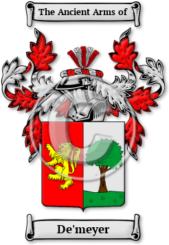 De'meyer Family Crest Download (jpg) Legacy Series - 150 DPI