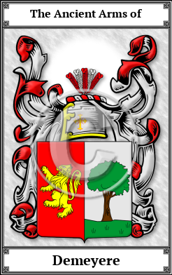 Demeyere Family Crest Download (JPG)  Book Plated - 150 DPI