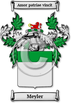Meyler Family Crest Download (JPG) Legacy Series - 600 DPI