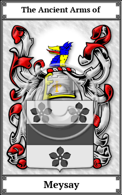 Meysay Family Crest Download (JPG)  Book Plated - 150 DPI