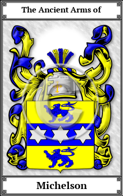 Michelson Family Crest Download (JPG)  Book Plated - 150 DPI