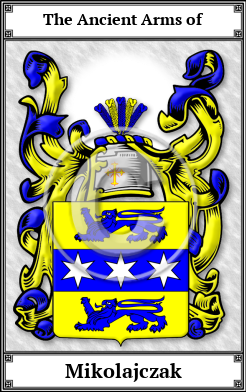 Mikolajczak Family Crest Download (JPG)  Book Plated - 150 DPI