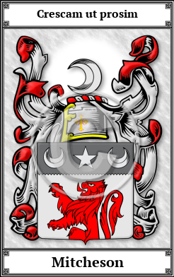 Mitcheson Family Crest Download (JPG)  Book Plated - 150 DPI
