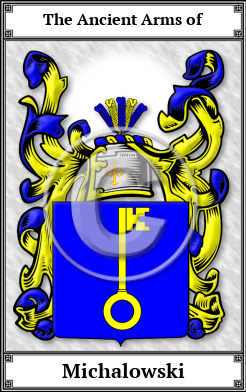 Michalowski Family Crest Download (JPG)  Book Plated - 150 DPI