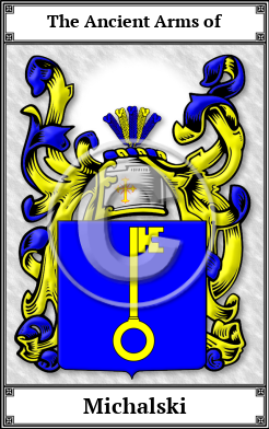 Michalski Family Crest Download (JPG)  Book Plated - 150 DPI