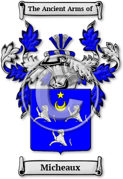 Micheaux Family Crest Download (jpg) Legacy Series - 150 DPI