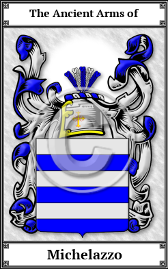 Michelazzo Family Crest Download (JPG)  Book Plated - 150 DPI