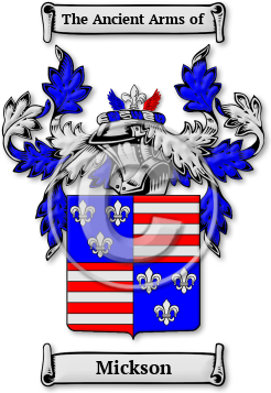 Mickson Family Crest Download (jpg) Legacy Series - 150 DPI
