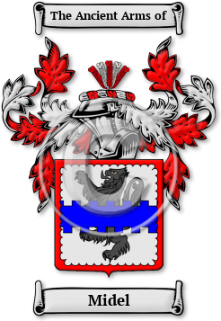 Midel Family Crest Download (jpg) Legacy Series - 150 DPI