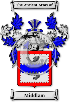 Middlam Family Crest Download (jpg) Legacy Series - 150 DPI