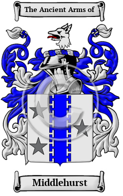 Middlehurst Family Crest/Coat of Arms