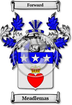 Meadlemas Family Crest Download (jpg) Legacy Series - 150 DPI