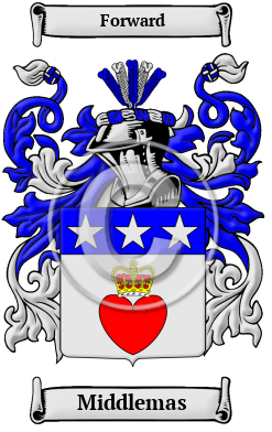 Middlemas Family Crest/Coat of Arms