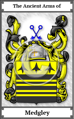 Medgley Family Crest Download (JPG)  Book Plated - 150 DPI
