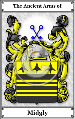 Midgly Family Crest Download (JPG)  Book Plated - 150 DPI