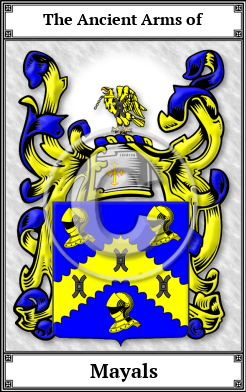 Mayals Family Crest Download (JPG)  Book Plated - 150 DPI
