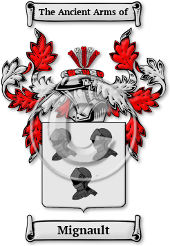 Mignault Family Crest Download (jpg) Legacy Series - 150 DPI