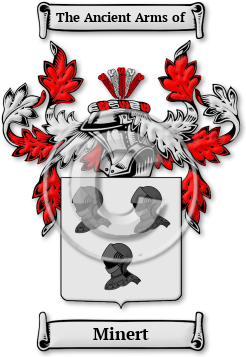 Minert Family Crest Download (jpg) Legacy Series - 150 DPI